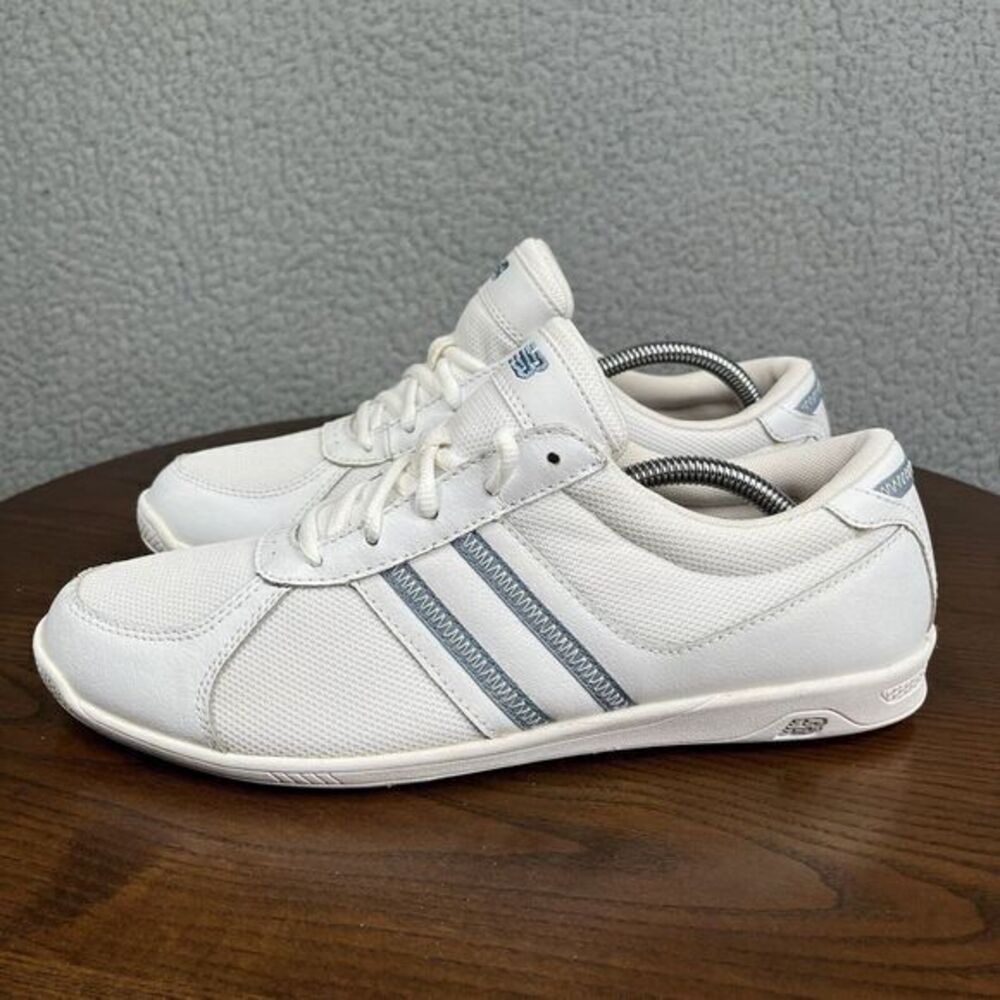 New Balance 545 Shoes Women's 10 White Blue Everlight Leather‎ Walking Sneaker